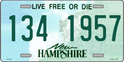 NH license plate 1341957