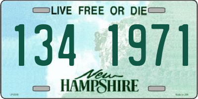 NH license plate 1341971