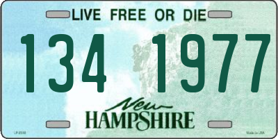 NH license plate 1341977