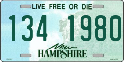 NH license plate 1341980
