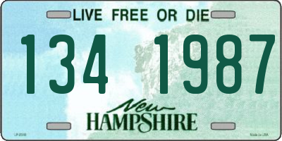 NH license plate 1341987