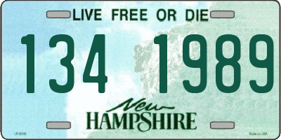 NH license plate 1341989
