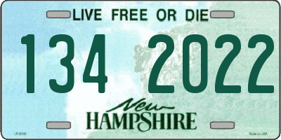 NH license plate 1342022