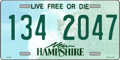NH license plate 1342047
