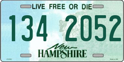 NH license plate 1342052