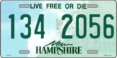 NH license plate 1342056