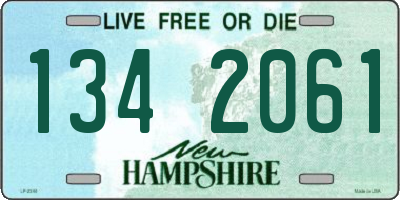 NH license plate 1342061