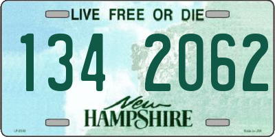 NH license plate 1342062