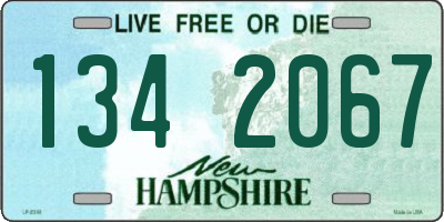 NH license plate 1342067
