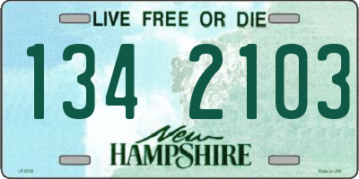 NH license plate 1342103
