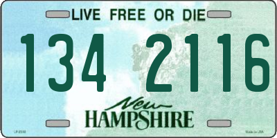 NH license plate 1342116