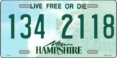 NH license plate 1342118