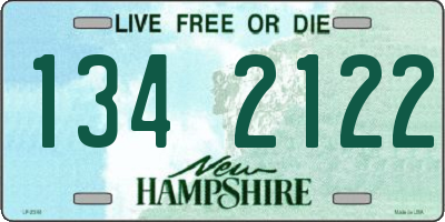 NH license plate 1342122
