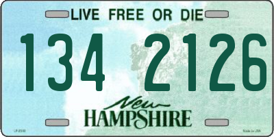 NH license plate 1342126