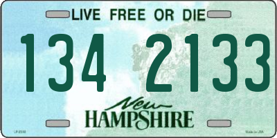 NH license plate 1342133