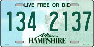 NH license plate 1342137