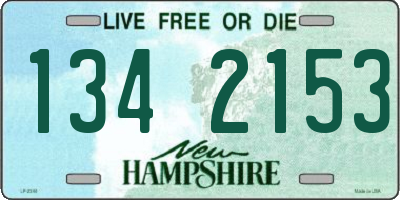 NH license plate 1342153