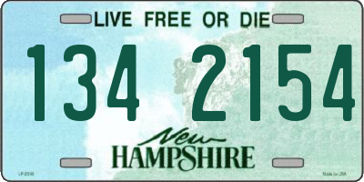NH license plate 1342154
