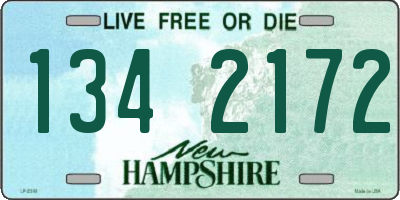 NH license plate 1342172