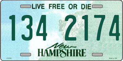 NH license plate 1342174
