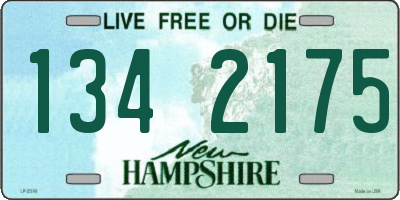 NH license plate 1342175