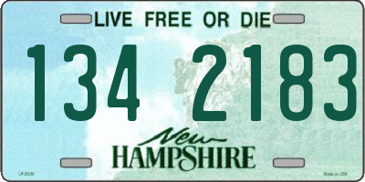 NH license plate 1342183
