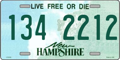 NH license plate 1342212