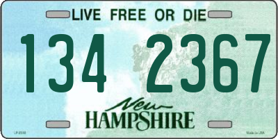 NH license plate 1342367
