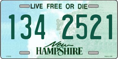 NH license plate 1342521