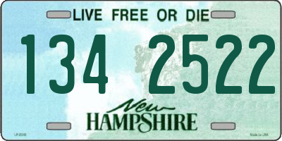 NH license plate 1342522