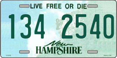 NH license plate 1342540
