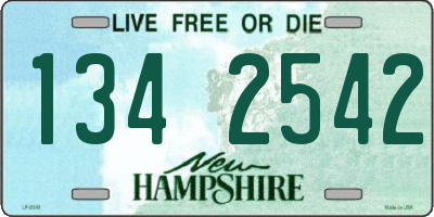 NH license plate 1342542