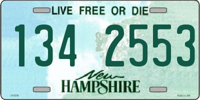 NH license plate 1342553