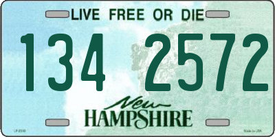 NH license plate 1342572