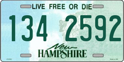 NH license plate 1342592