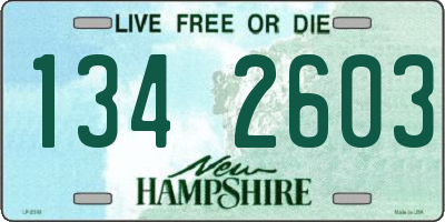 NH license plate 1342603