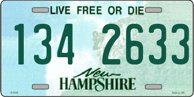 NH license plate 1342633
