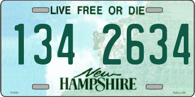NH license plate 1342634
