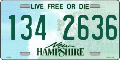 NH license plate 1342636