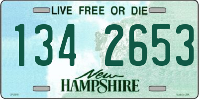 NH license plate 1342653