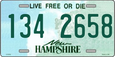 NH license plate 1342658