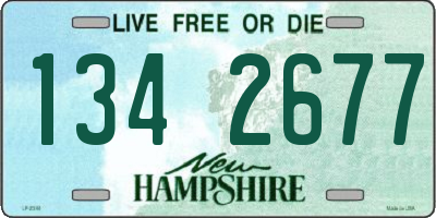 NH license plate 1342677