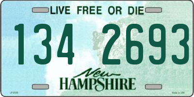 NH license plate 1342693