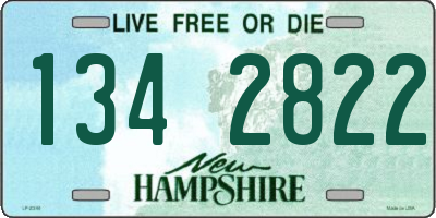 NH license plate 1342822
