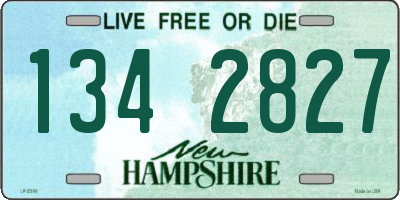 NH license plate 1342827
