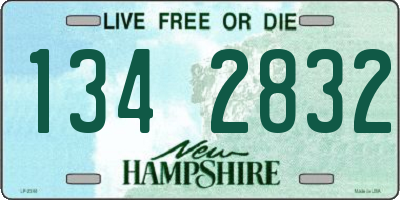 NH license plate 1342832