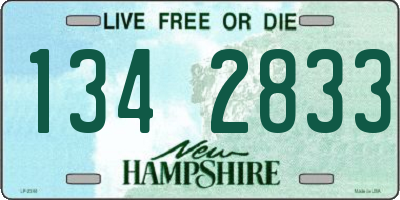 NH license plate 1342833