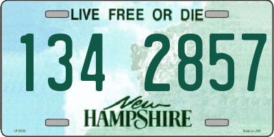 NH license plate 1342857