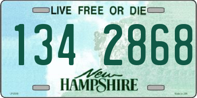 NH license plate 1342868