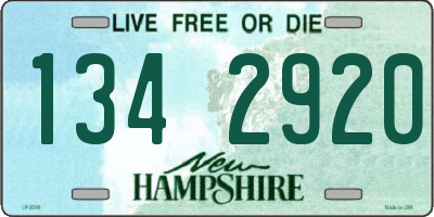 NH license plate 1342920